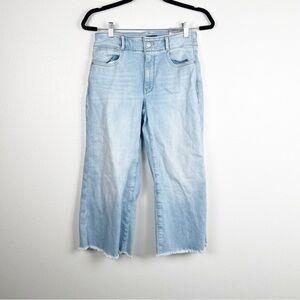NYDJ Wide‎ Leg Raw Hem Jeans Sz 0
